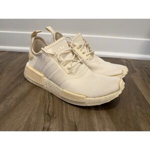 Adidas NMD R1 Wonder White Off White Womens Running Sneakers Size 7.5 GX8383